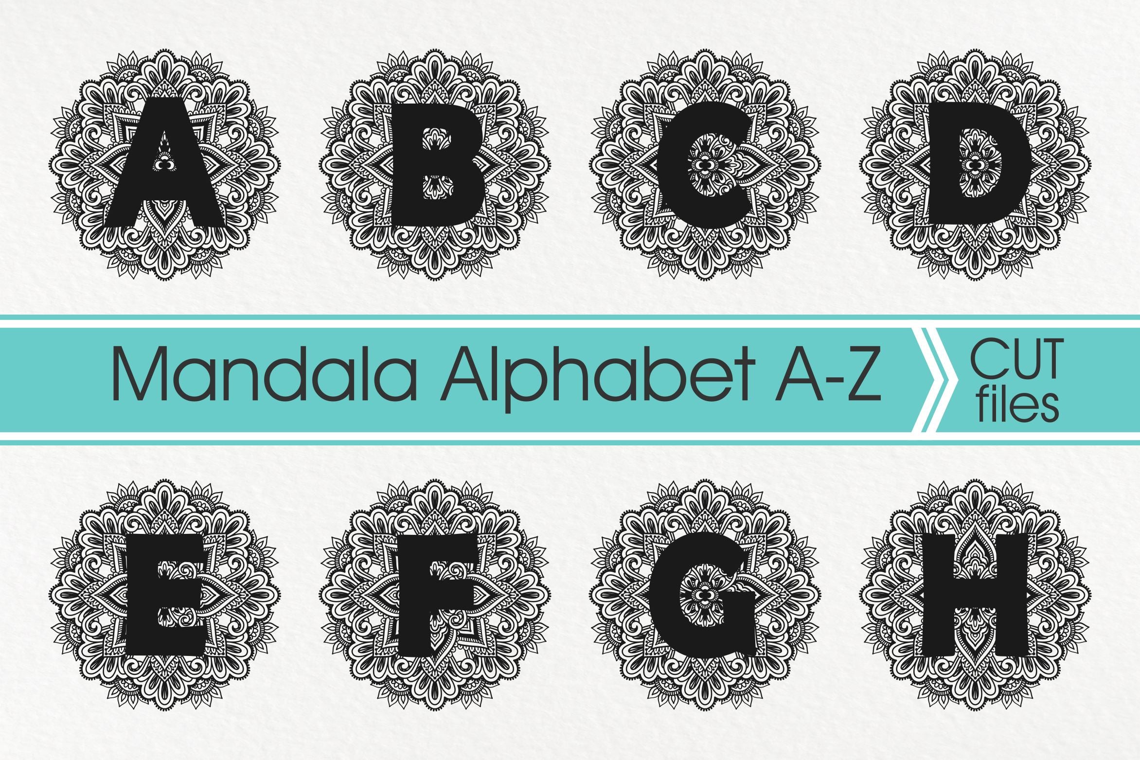 Download Mandala Alphabet Svg Mandala Letter Svg Zentangle Alphabet Svg Mandala Svg So Fontsy