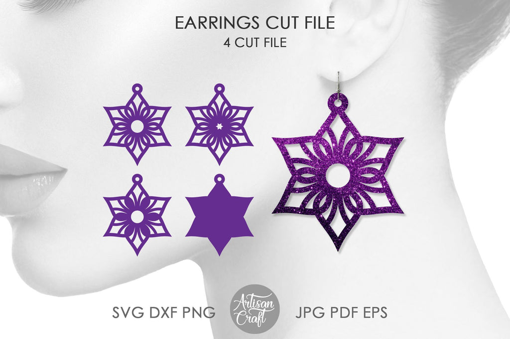 Download Mandala earring SVG | So Fontsy