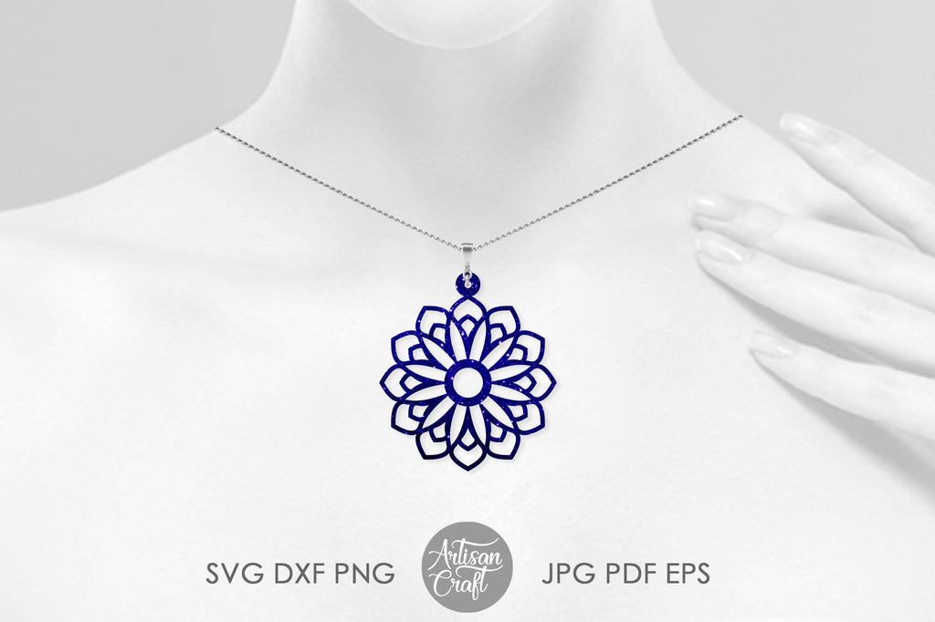 Download Mandala Earrings SVG ,Laser cut earring template | So Fontsy