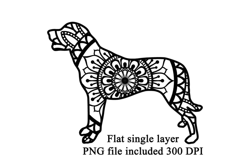 Free Free Layered Dog Mandala 922 SVG PNG EPS DXF File
