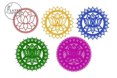 Download Mandala Lotus Multilayer Laser Cut Files Round Sign Svg 3d Designs So Fontsy