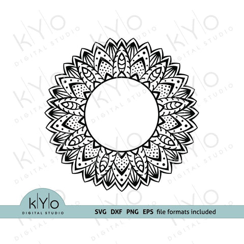 Download Mandala Monogram Frames Svg Png Dxf Files Bundle So Fontsy