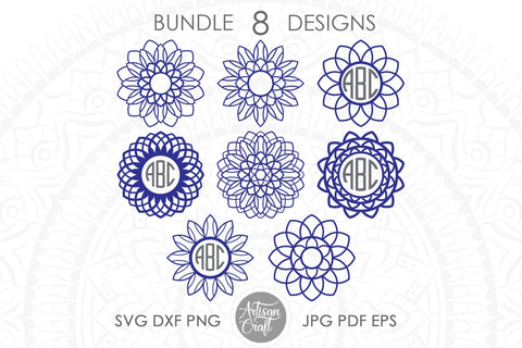 Download Mandala Monogram Svg Mandala Monogram Frame So Fontsy