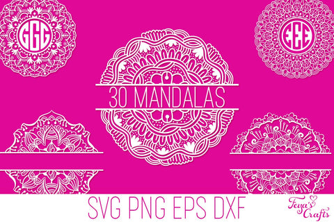 Free Free 209 Monogram Flower Mandala Svg SVG PNG EPS DXF File