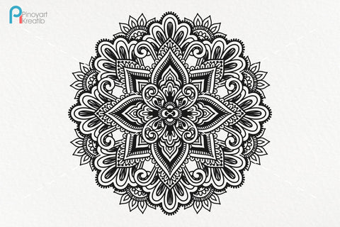 Download Mandala Svg Zentangle Svg Mandala Sunflower Svg Mandala So Fontsy