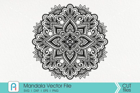 Mandala Svg Zentangle Svg Mandala Sunflower Svg Mandala So Fontsy