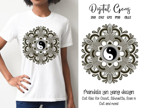 Download Mandala Yin Yang Design So Fontsy