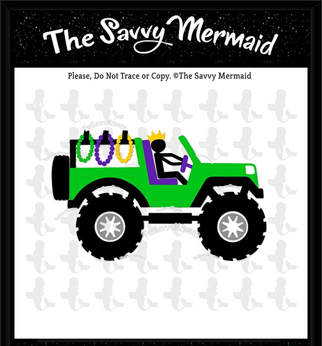 Download Mardi Gras Parade Jeep With Beads Boys So Fontsy