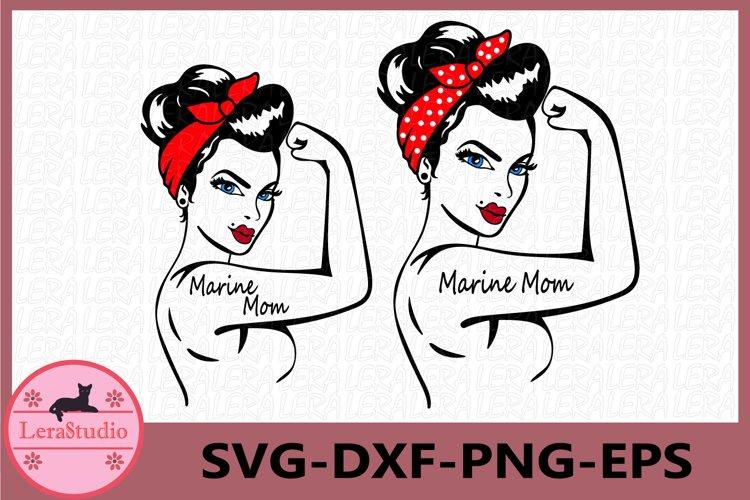 Marine Mom SVG - So Fontsy