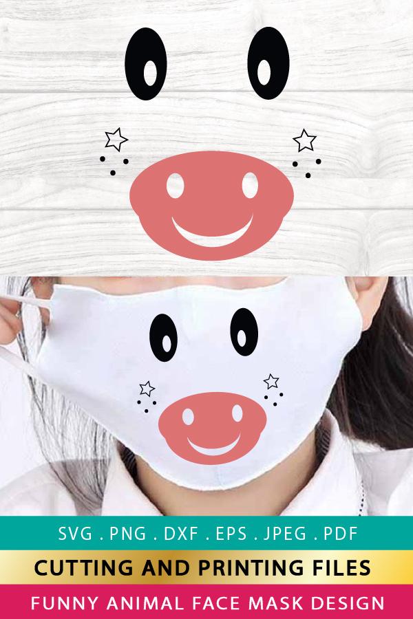 Download Mask SVG PNG EPS DXF Animal Face Mask SVG Funny Mask Design - So Fontsy