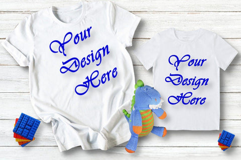 Download Matching T Shirt Mockup Bundle Kids Design Bundle White Onesie Todd So Fontsy