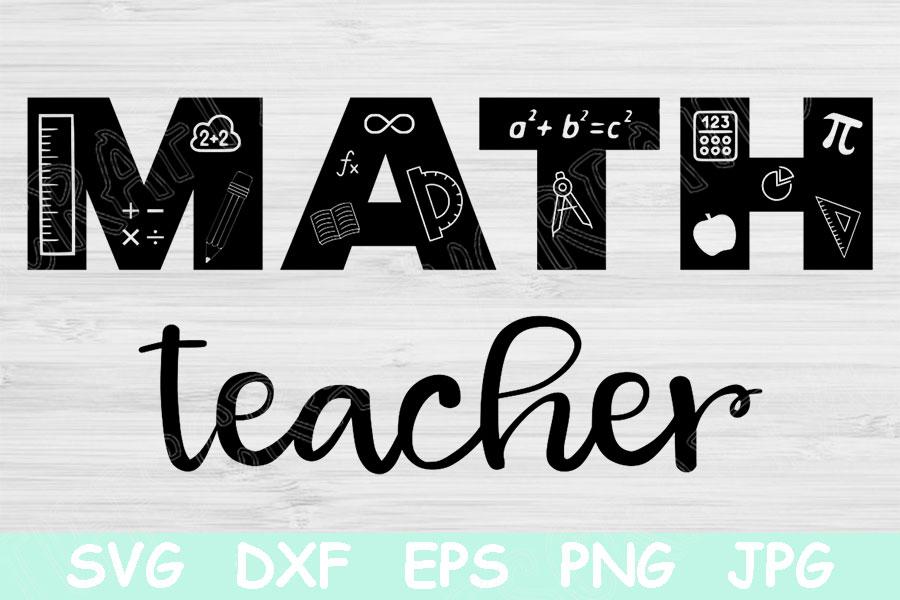 Download Math Teacher Svg Files for Cricut, Teacher Appreciation ...