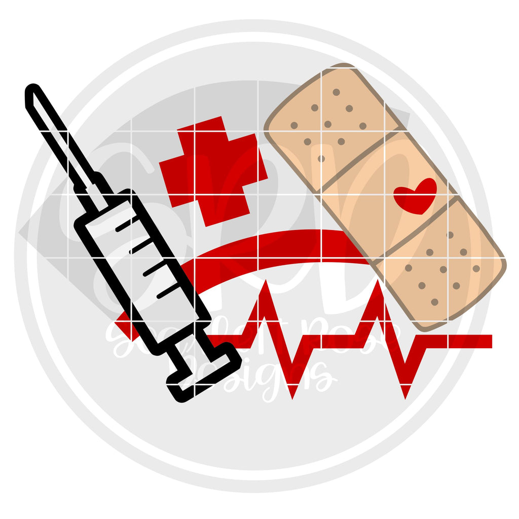 Download Medical - Band Aid, Shot, Nurse Hat SVG - So Fontsy