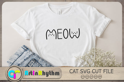 Meow Svg, Cat Svg, Cat Clipart, Cat Svg Cut File, Meow Cat Svg#N#- So ...
