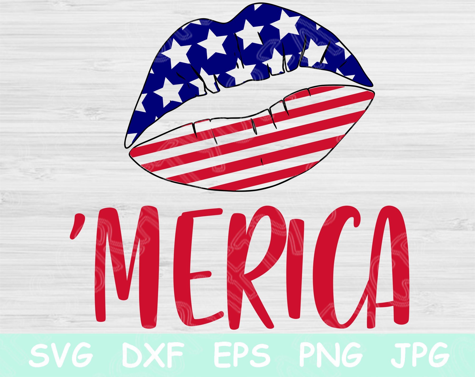 Download Merica Svg 4th Of July Svg Patriotic Svg Files For Cricut And Silhouette Independence Day Svg Merica Lips Svg Cut File Design Printable So Fontsy