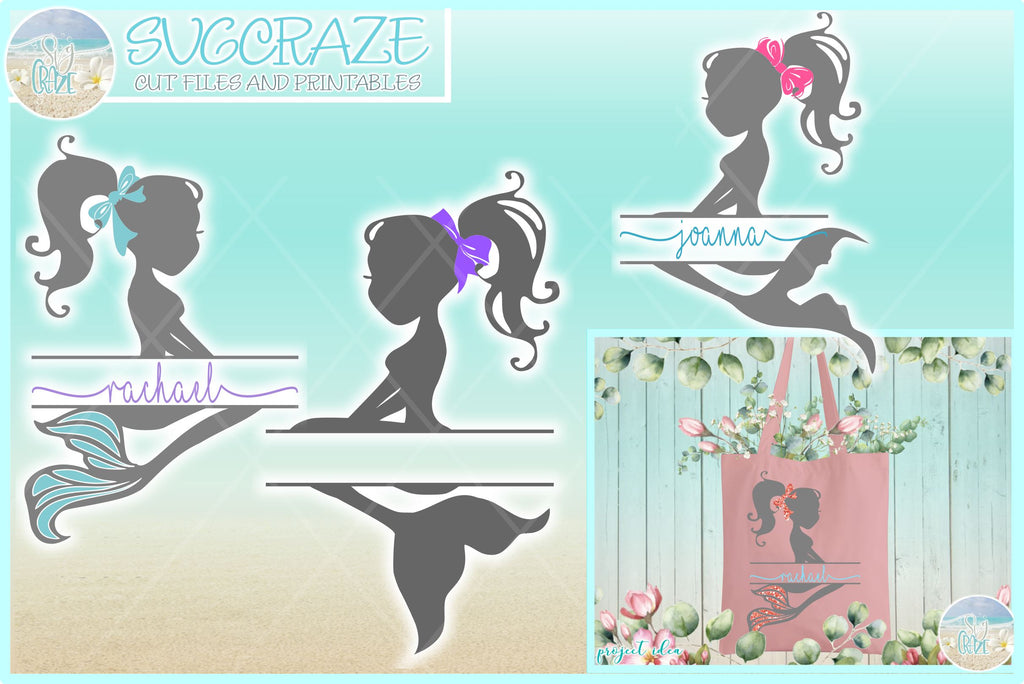 Free Free 252 Mermaid Split Monogram Svg SVG PNG EPS DXF File