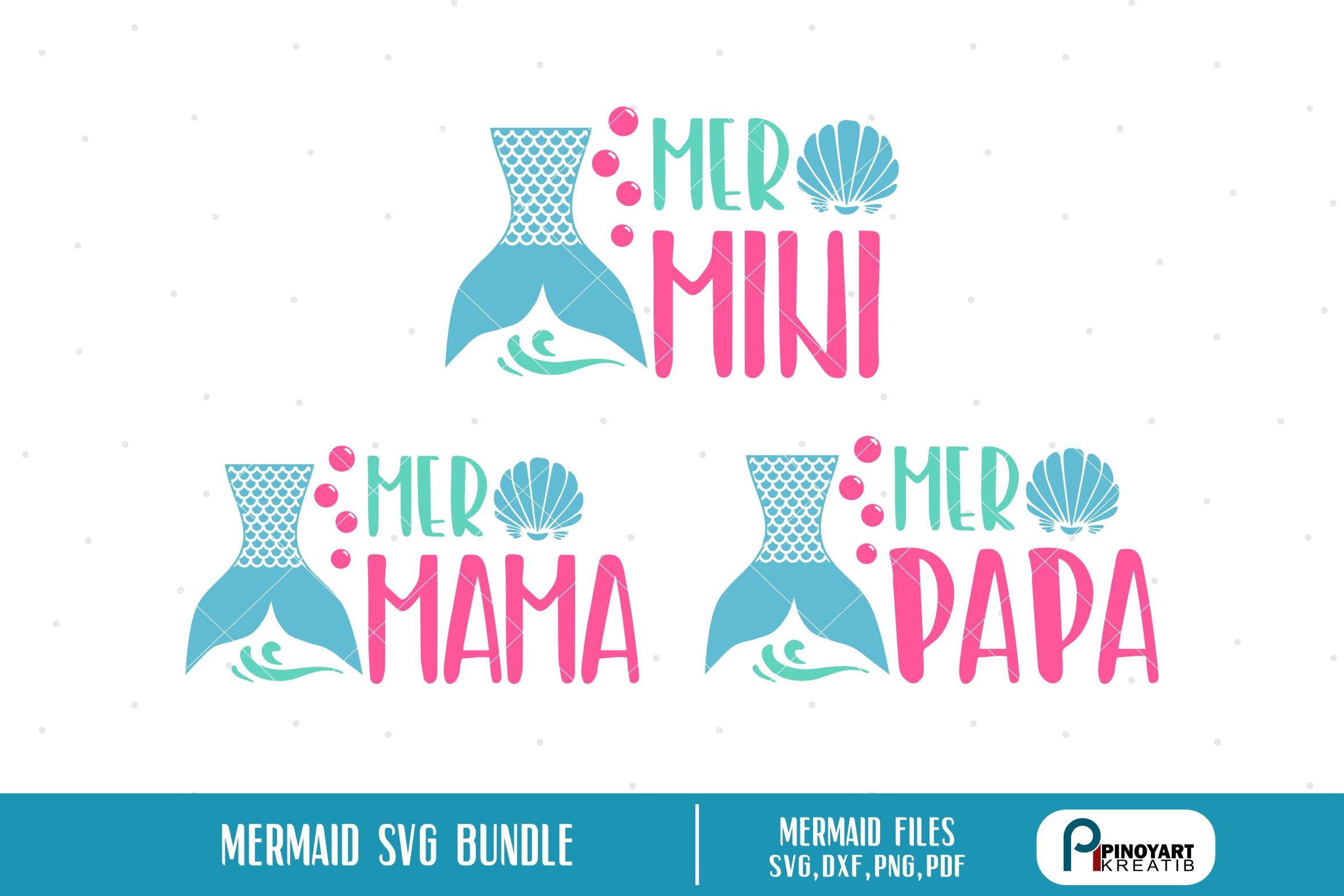 Download Mermaid Svg Bundle So Fontsy