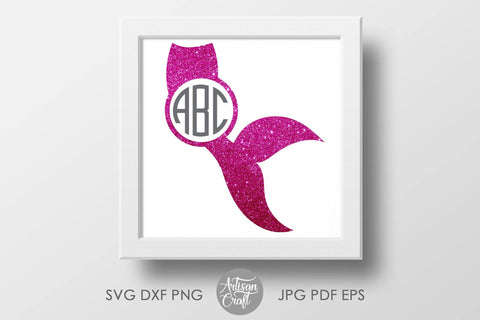 Download Mermaid Tail Monogram Svg So Fontsy
