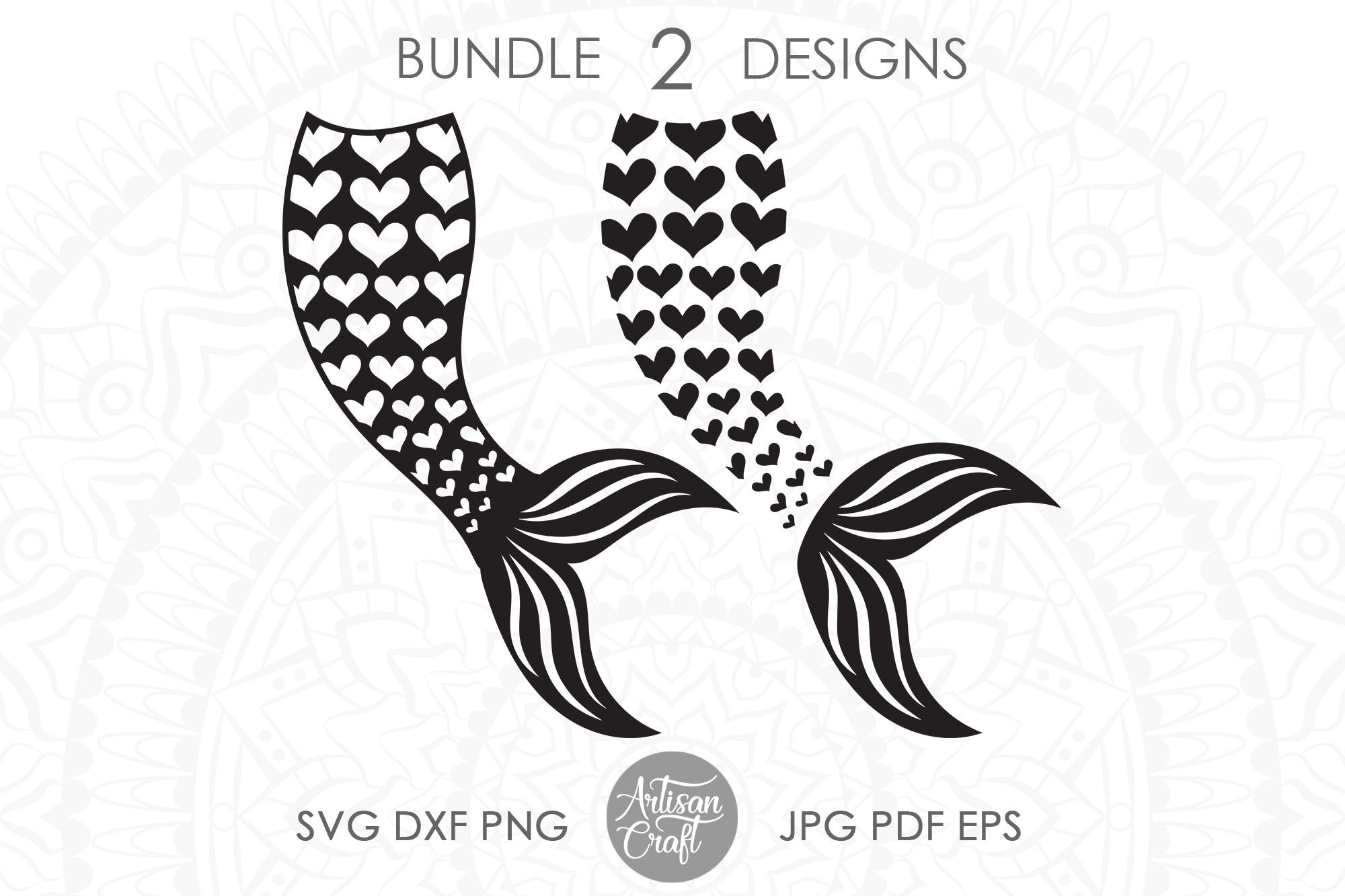 Mermaid Tail Svg Mermaid Heart Svg So Fontsy