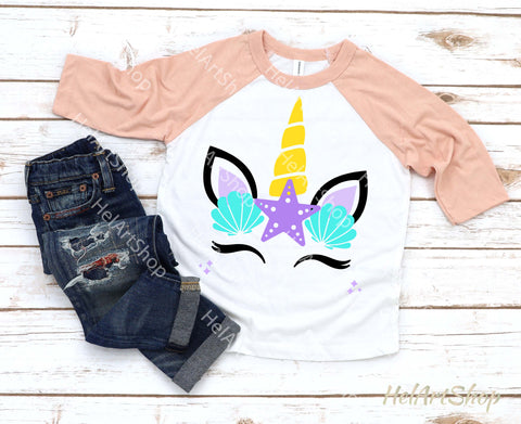 Mermaid Unicorn Svg So Fontsy