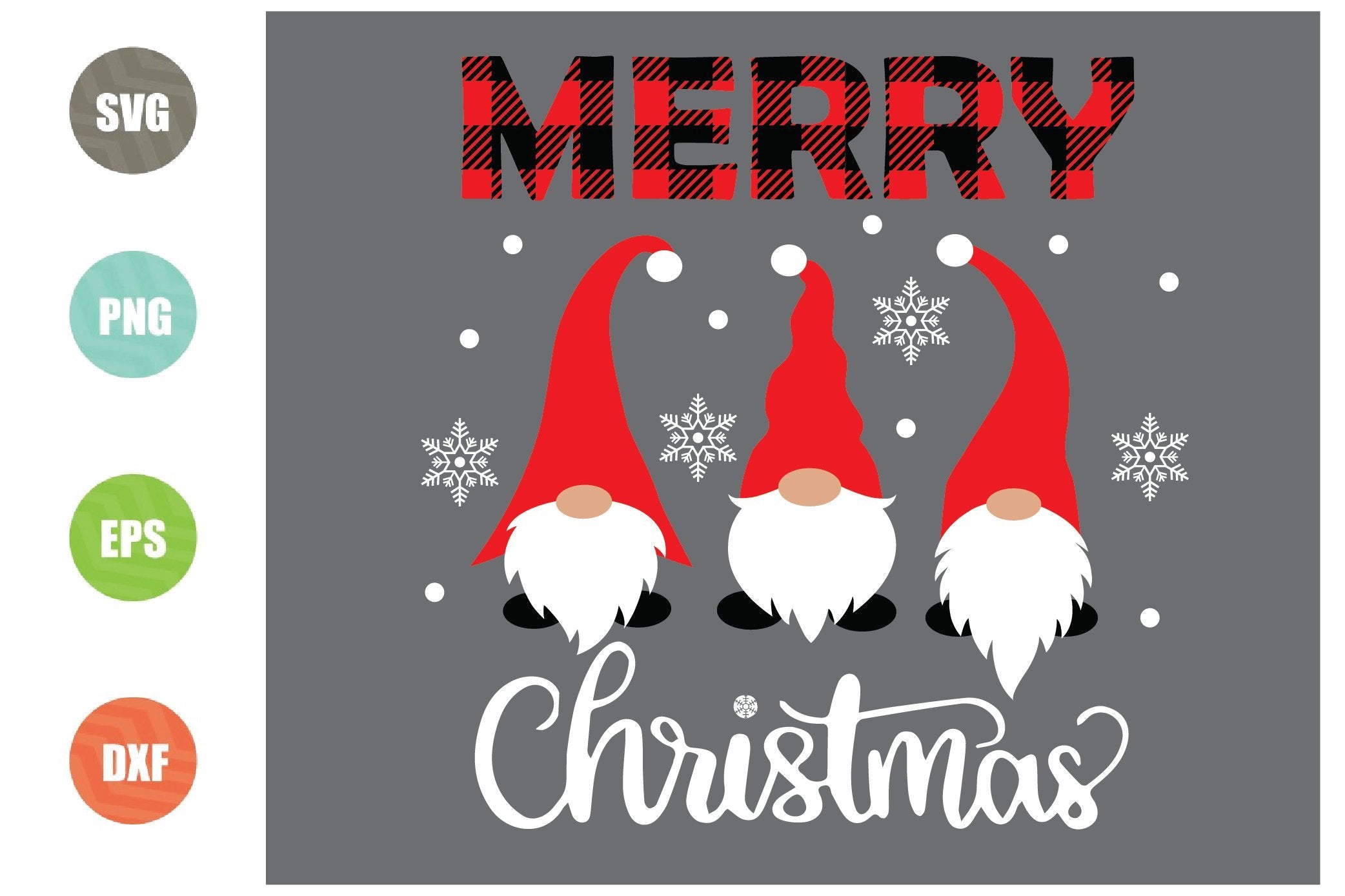 Download Merry Christmas Svg Christmas Gnomes Svg Cute Gnomies Svg Buffalo P So Fontsy