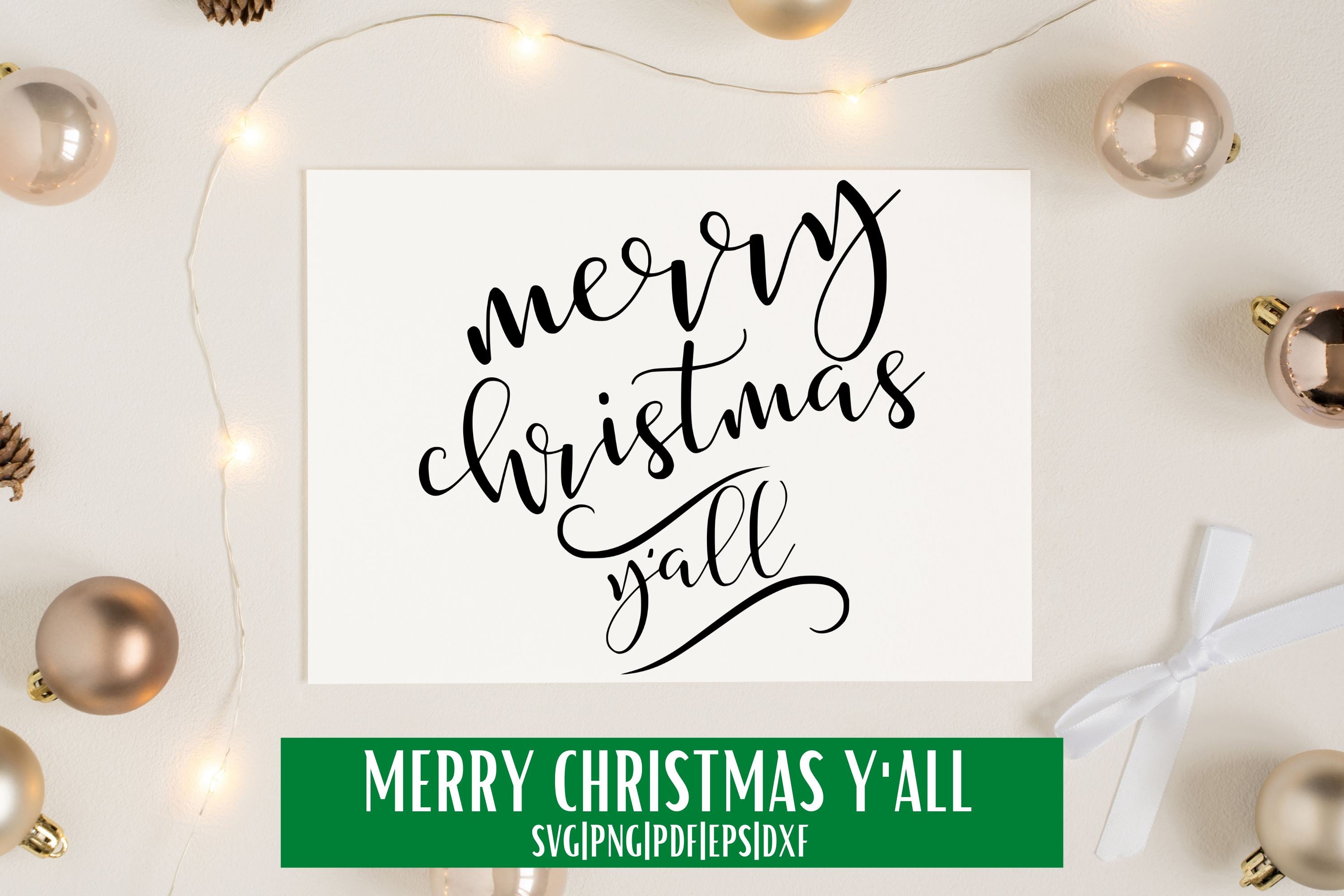 Download Merry Christmas Y All Script Svg So Fontsy