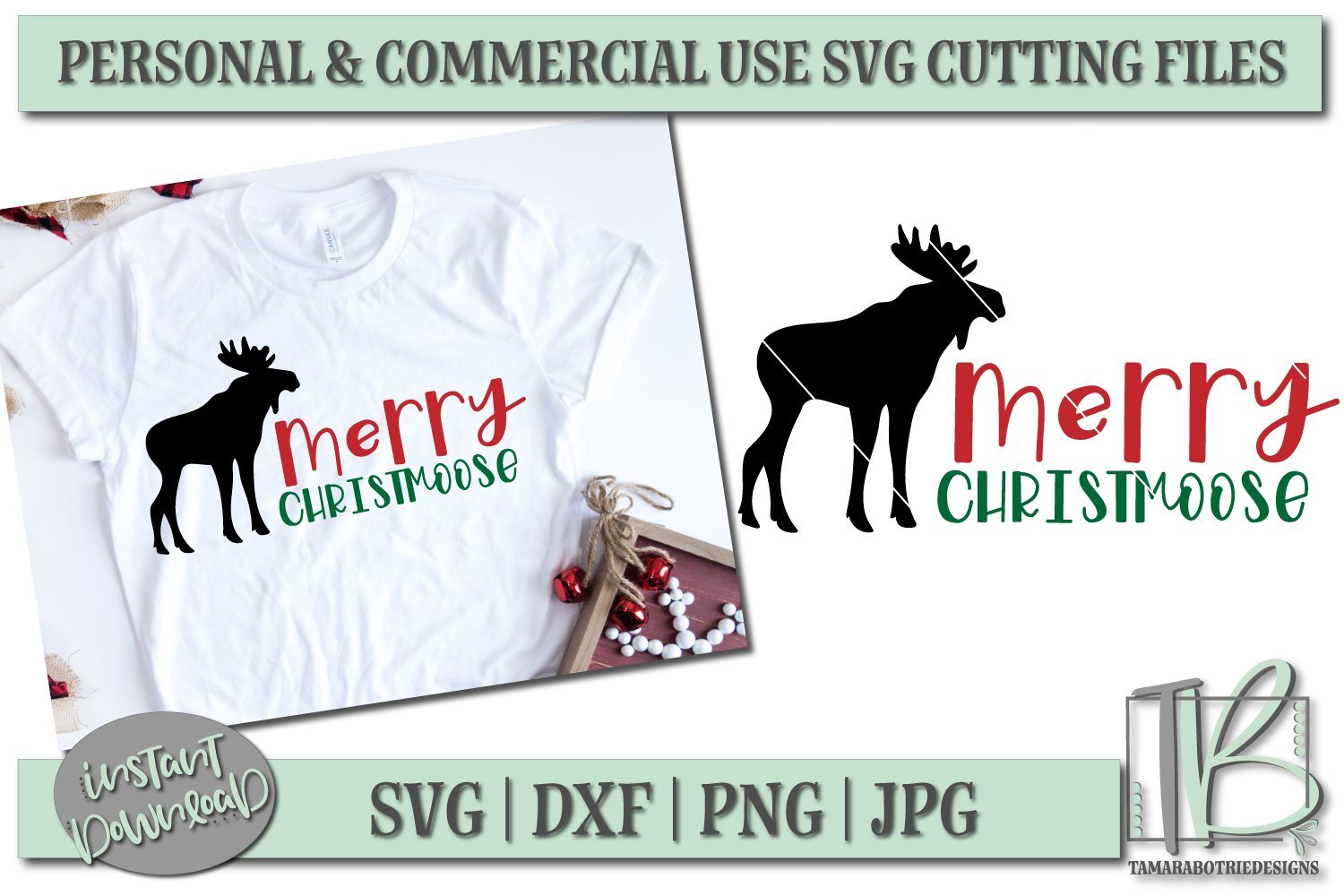 Download Merry Christmoose Svg File Christmas Cut File So Fontsy