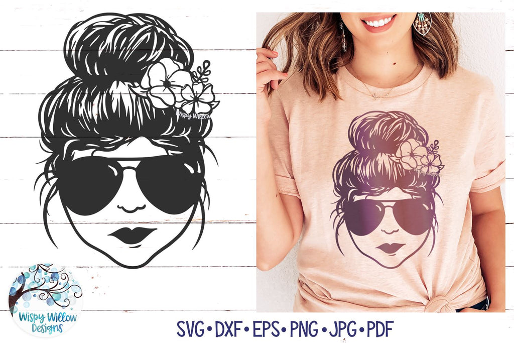 Messy Bun Mom SVG Bundle - So Fontsy