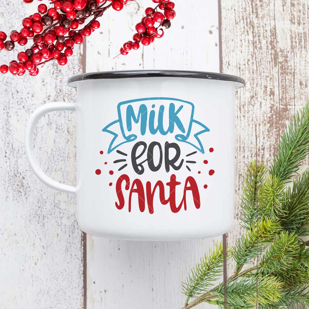 Download Milk For Santa Christmas Bottle Mug Svg So Fontsy