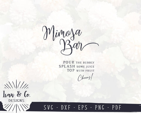 Download Mimosa Bar Svg Files Wedding Svg Wedding Sign Svg Bridal Shower Sign Svg Commercial Use Cricut Silhouette Cut Files 1010264332 So Fontsy