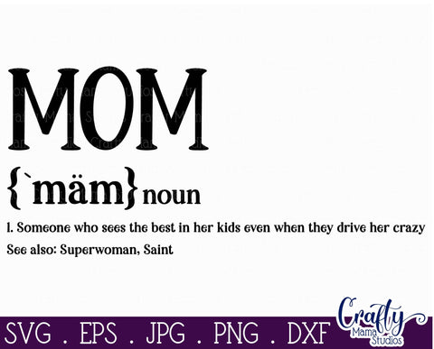 Download Mom Definition Mother S Day Definition Svg Funny Family So Fontsy