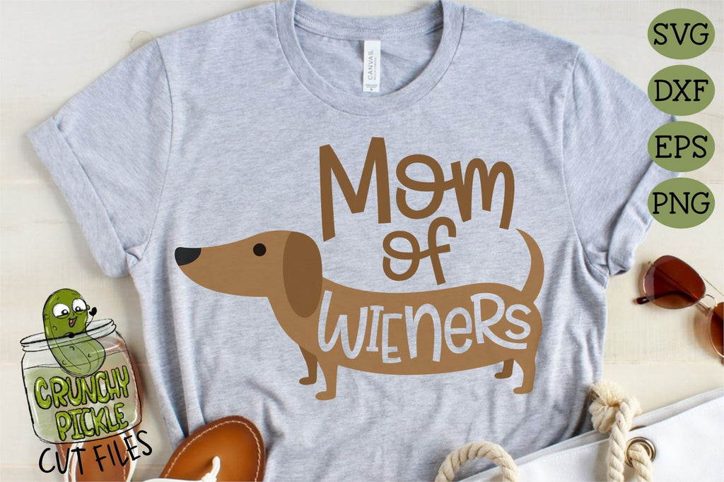 Download Mom of Wiener Dog Dachshund SVG Cut File - So Fontsy