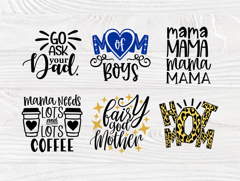 Download Mom SVG Bundle, Shirt Designs, Mom Life, Mama Svg - So Fontsy