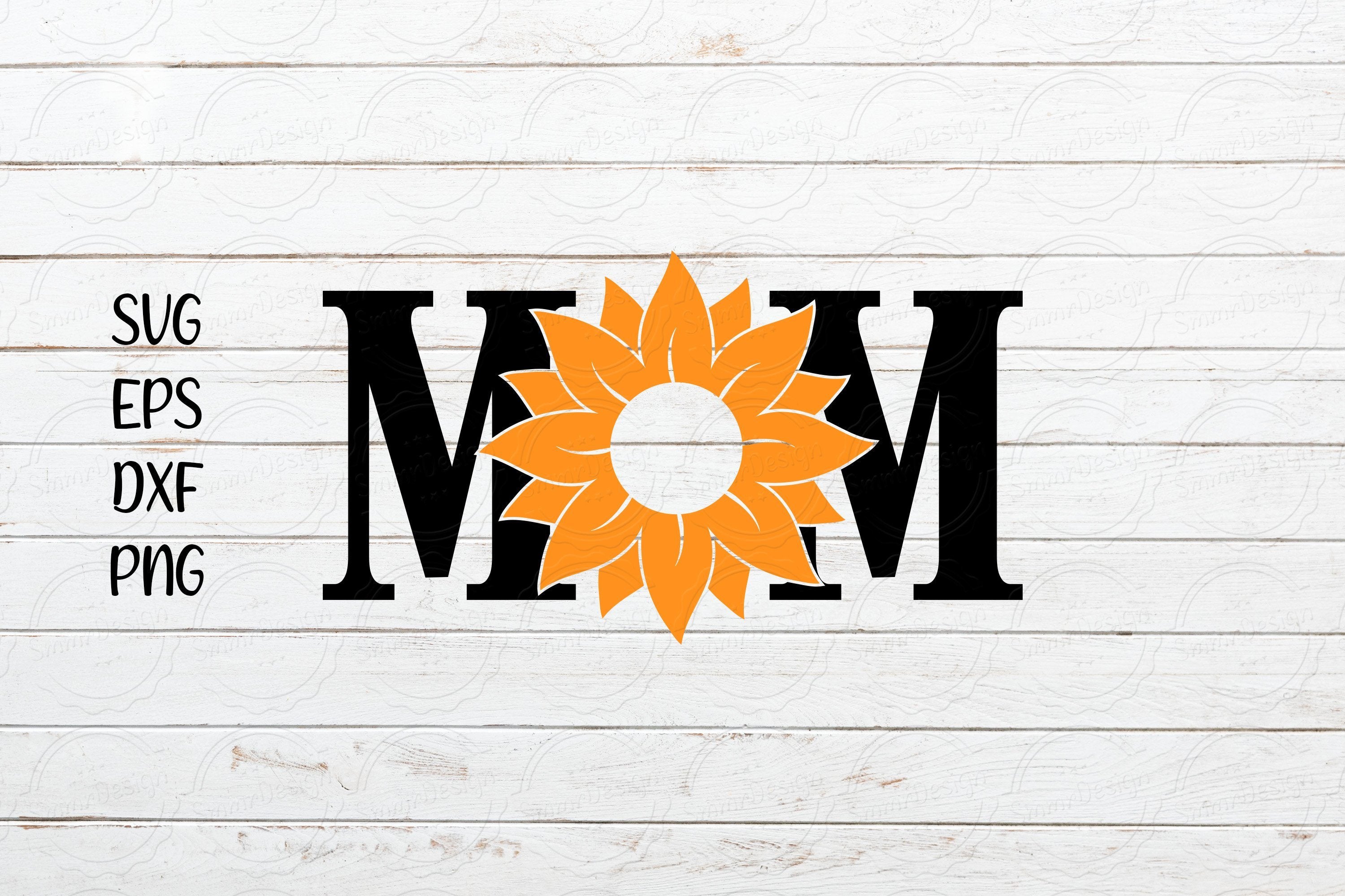 Download Mom With Sunflower Svg Mom Svg Mother S Day Svg Design So Fontsy