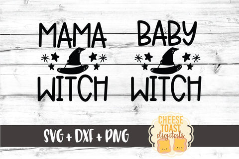 Download Mommy And Me Halloween Svg Mama Witch Baby Witch So Fontsy