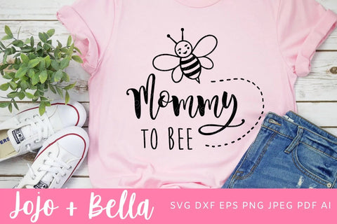 Mommy to Bee SVG Bundle, Family To Bee Svg, New Mom SVG, Mother Svg, Baby Shower Svg, Promoted to Daddy Svg SVG Jojo&Bella 