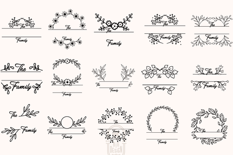 Download Monogram Family Sign Bundle 15 Farmhouse Sign Svgs So Fontsy