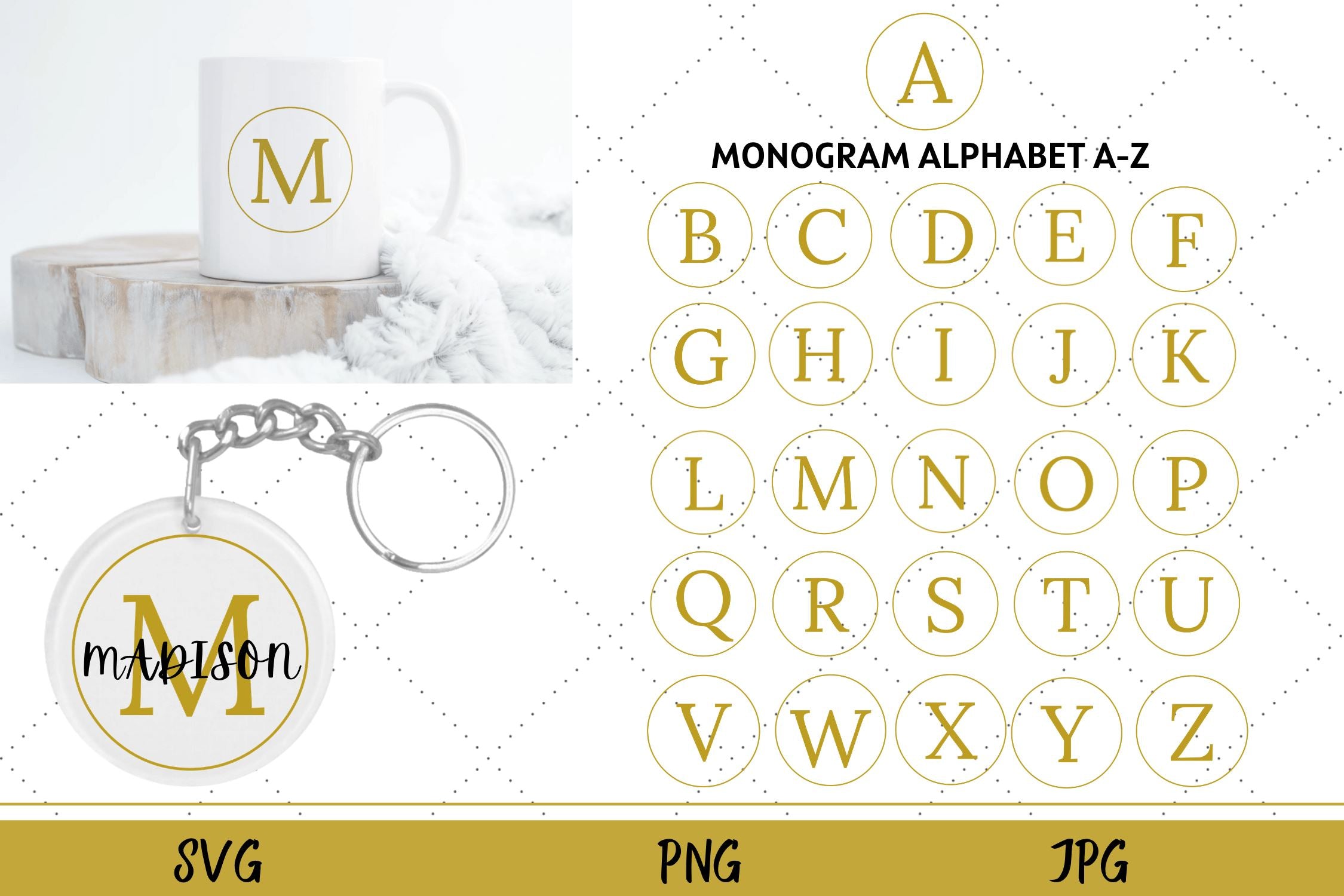 Download Monogram Keychain Svg Bundle