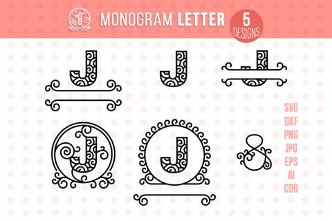 Download Monogram Letter J So Fontsy