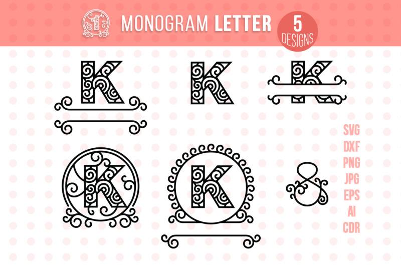 Download Monogram Letter K So Fontsy