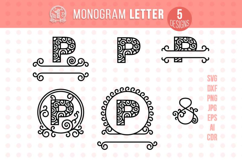 Download Monogram Letter P So Fontsy