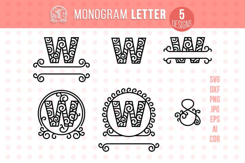 Download Monogram Letter W So Fontsy