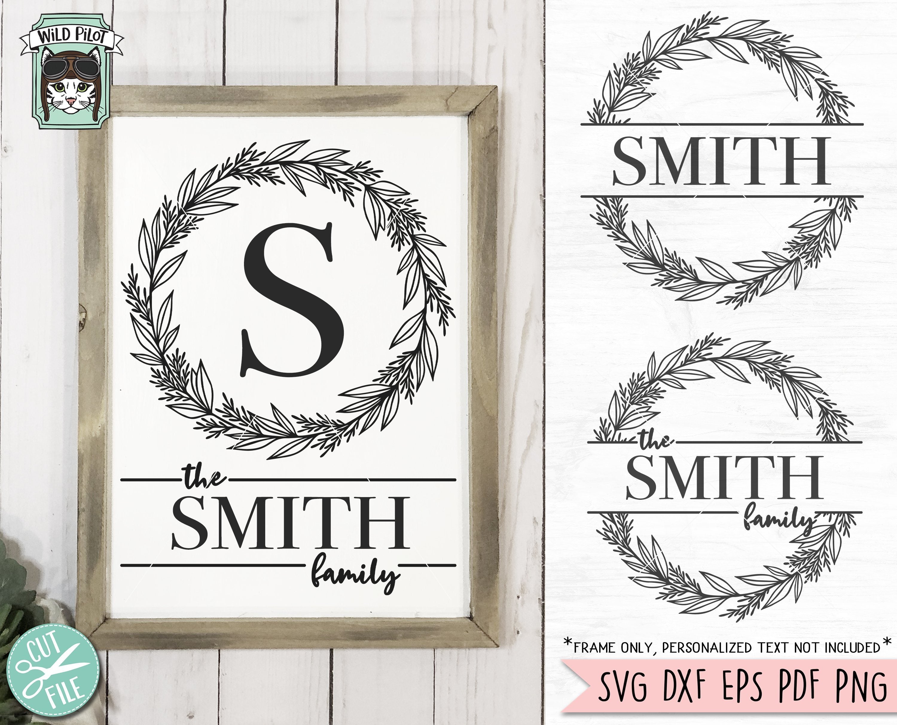 Download Laurel Leaves Wreath Monogram Frame Svg Cut File Laurel Leaf Wreath Svg So Fontsy