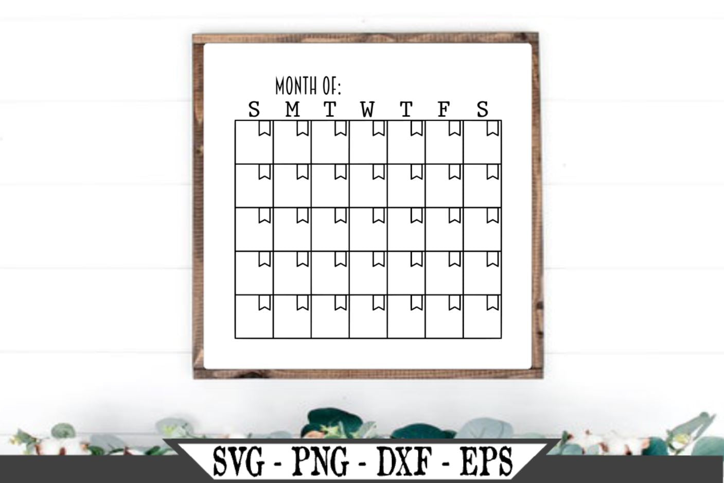 Download Monthly Calendar Svg Vector Cut File So Fontsy