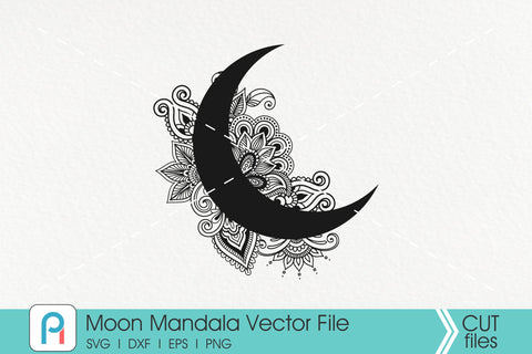 Download Moon Mandala Svg Moon Svg Crescent Moon Svg Mandala Svg So Fontsy