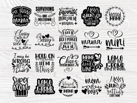 Download Mothers Day Svg Bundle Mom Quotes Svg Cut Files So Fontsy