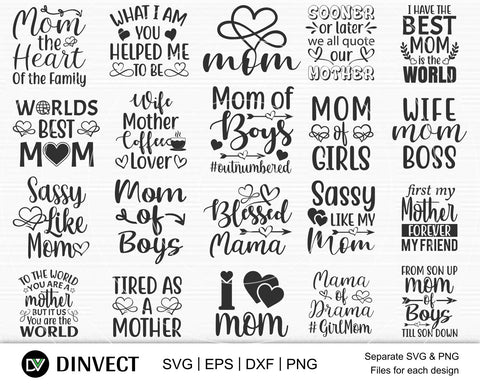 Mother S Day Svg Bundle Mom Svg Bundle Mom Life Bundle Svg Mothers Day T Shirt Design