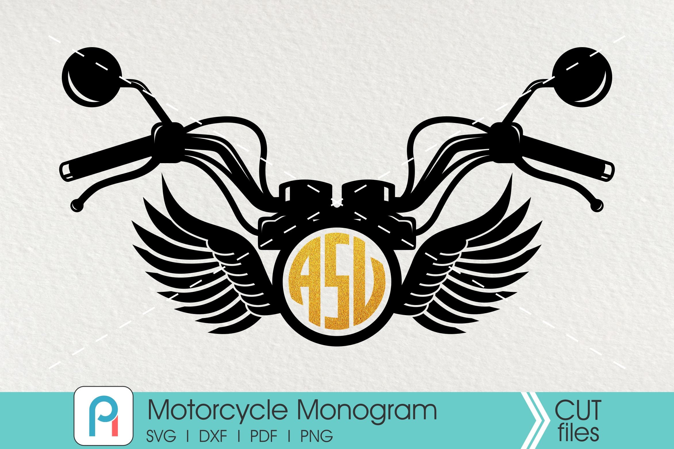 Download Motorcycle Monogram Svg So Fontsy