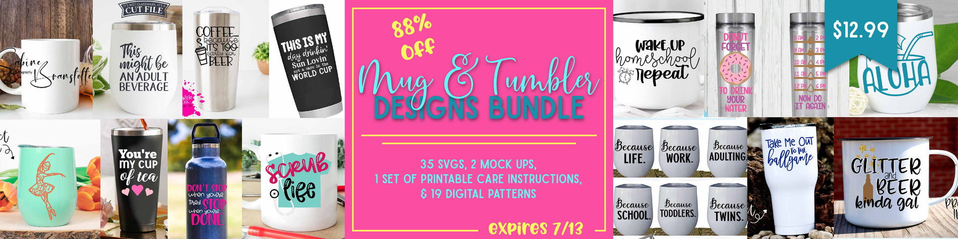 Download Mug And Tumbler Designs Bundle So Fontsy