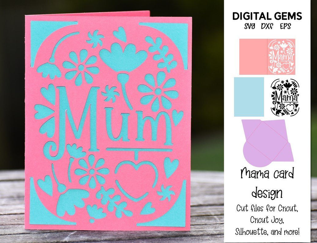 Mum Cricut Joy Card - So Fontsy